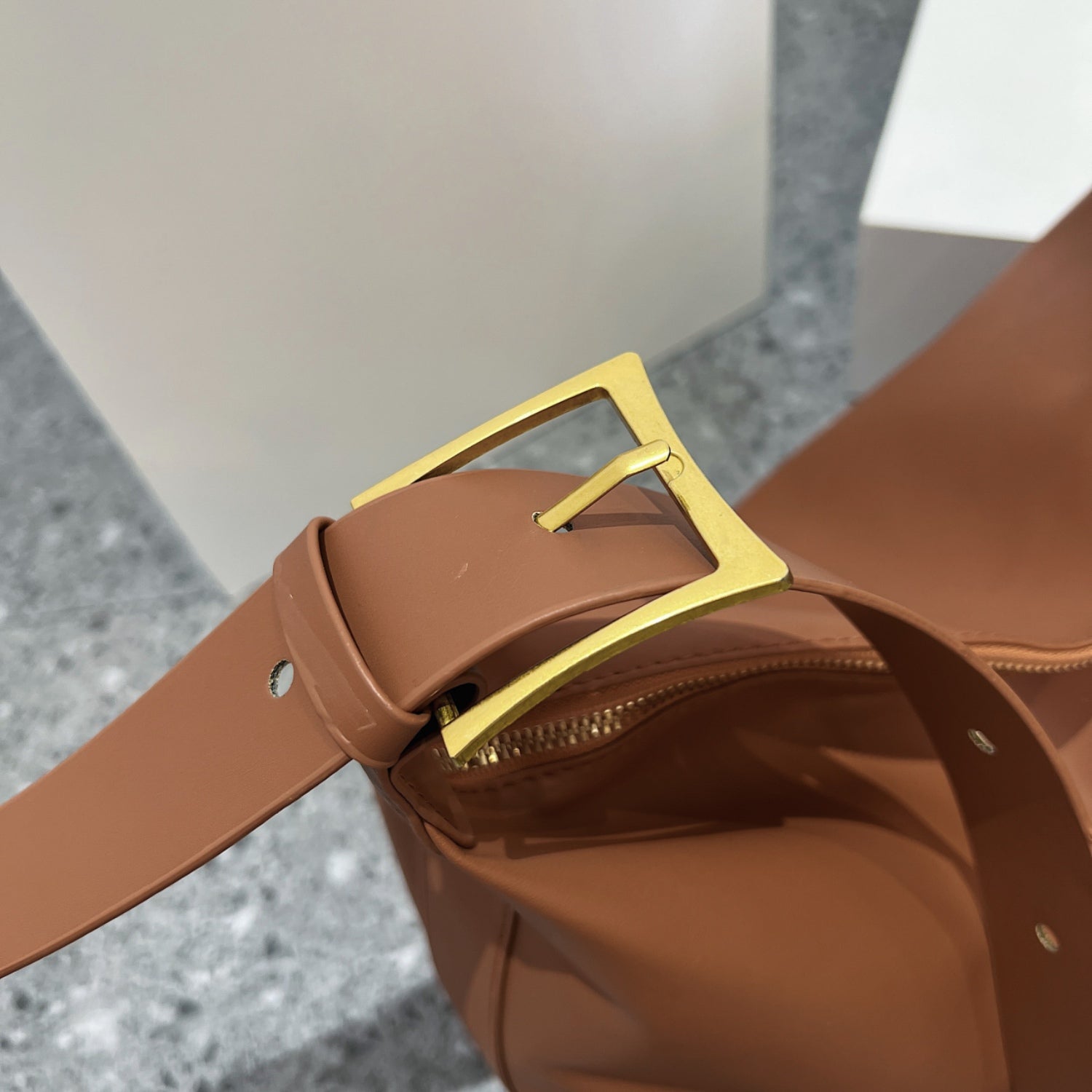 Adjustable Strap PU Leather Handbag Trendsi