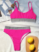 Scoop Neck Spaghetti Strap Two-Piece Swim Set Trendsi