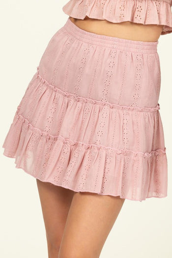 Forever Classy High Waist Tiered Mini Skirt HYFVE