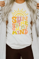 Sun Shine On My Mind Sunshine Summer Graphic Tee Kissed Apparel