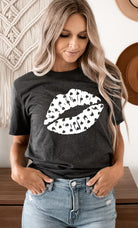 Shamrock Print Kiss St Patricks Graphic Tee Kissed Apparel