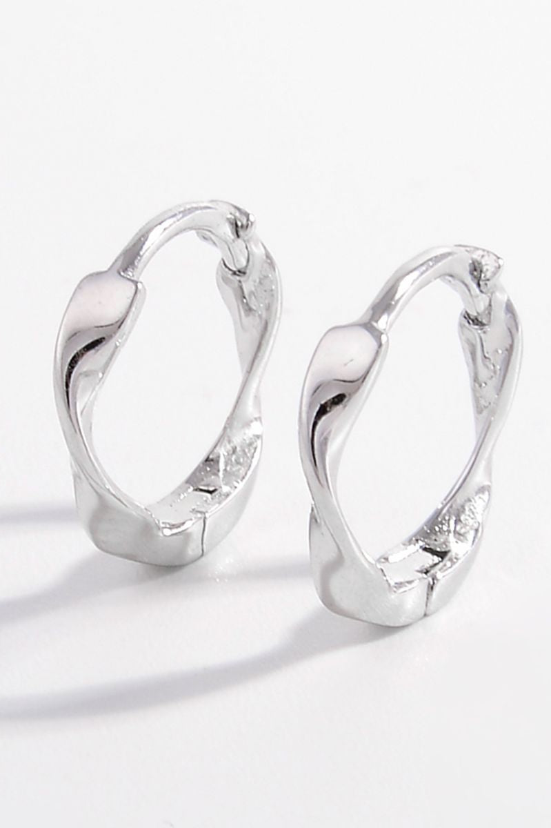 925 Sterling Silver Hoop Earrings Trendsi