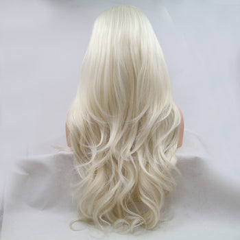 13*3" Lace Front Wigs Synthetic Long Wavy 24" 130% Density Trendsi