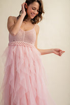 LOVELY TULLE MIDI CROCHET DRESS Sweet Generis