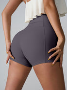 High Waist Active Shorts Trendsi