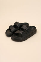 CAIRO-1 Buckle Strap Slides Top Guy Footwear