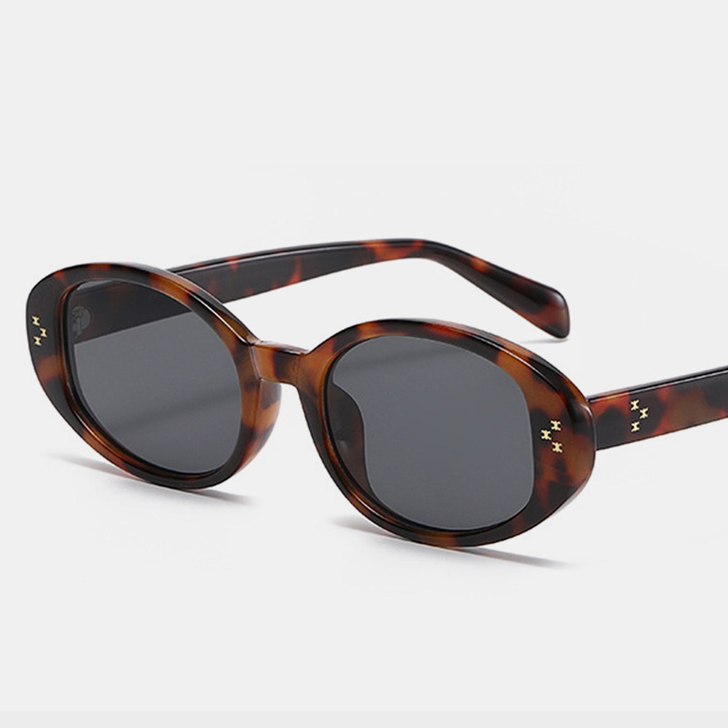 Polycarbonate Frame Oval Sunglasses Trendsi