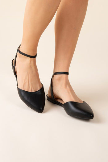 LINDEN-S Ankle Strap Flats Fortune Dynamic