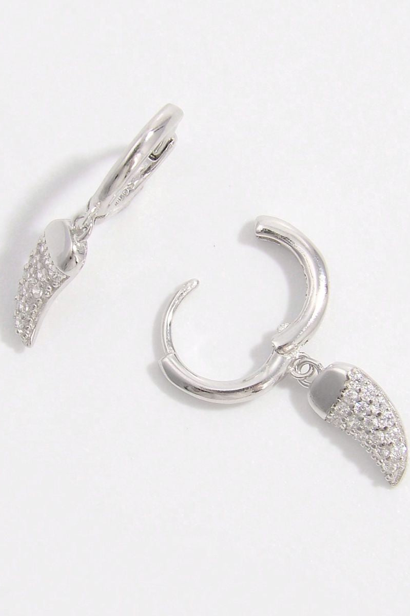 925 Sterling Silver Zircon Chili Shape Earrings Trendsi