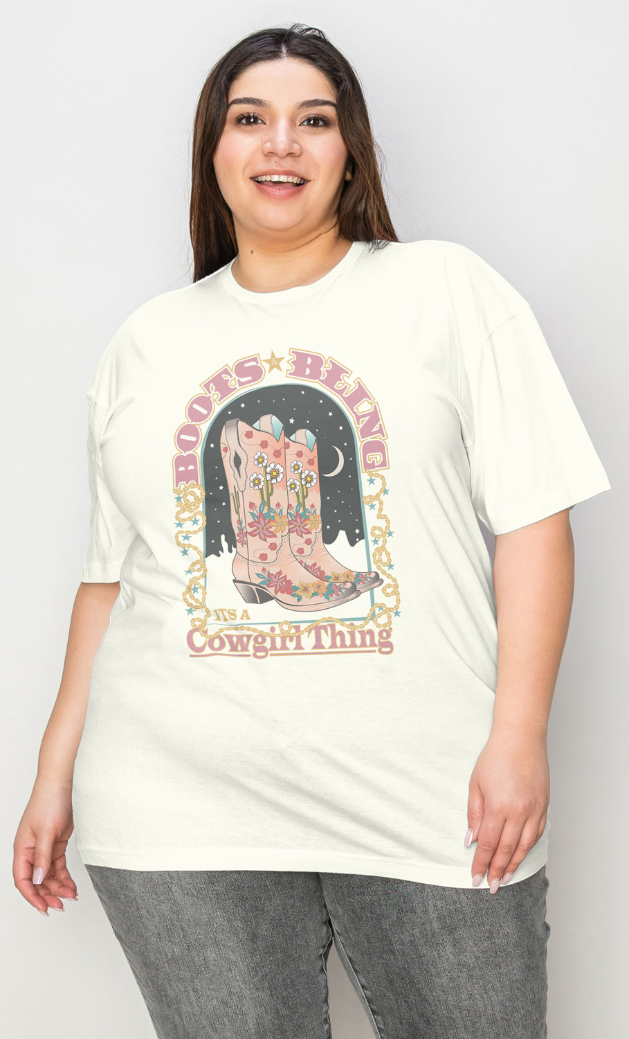 Simply Love Full Size Vintage Western Cowgirls Graphic T-Shirt Trendsi