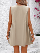 V-Neck Sleeveless Mini Dress Casual Chic Boutique