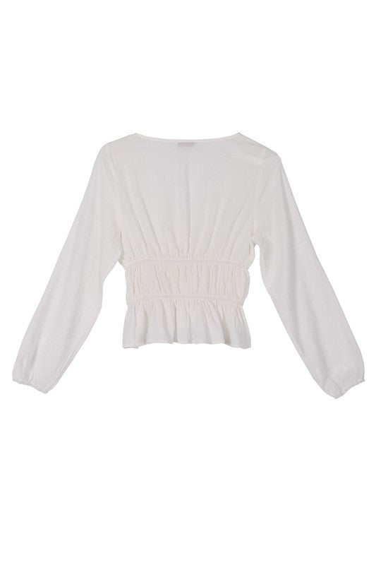 LS sheer lace top Lilou