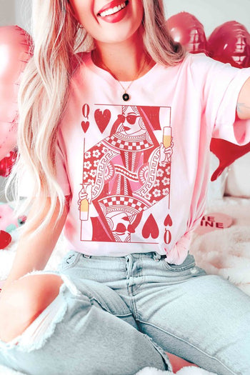 CHAMPAGNE QUEEN OF HEARTS Graphic T-Shirt BLUME AND CO.