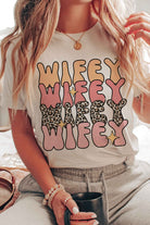 PLUS SIZE - LEOPARD WIFEY REPEAT Graphic T-Shirt BLUME AND CO.