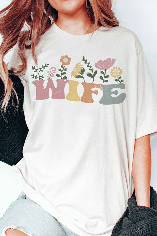 FLORAL WIFE Graphic T-Shirt A. BLUSH CO.