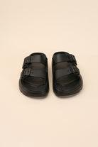 CAIRO-1 Buckle Strap Slides Top Guy Footwear