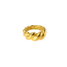 18K Gold Plated Twist Midi Ring (With Box) Kiwidrop