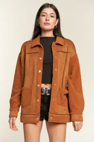 FAUX FUR AND SUEDE JACKET JJO5028 Jade By Jane