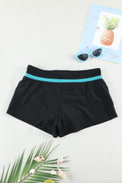 Drawstring Swim Shorts Casual Chic Boutique