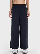 Slit Wide Leg Active Pants Trendsi