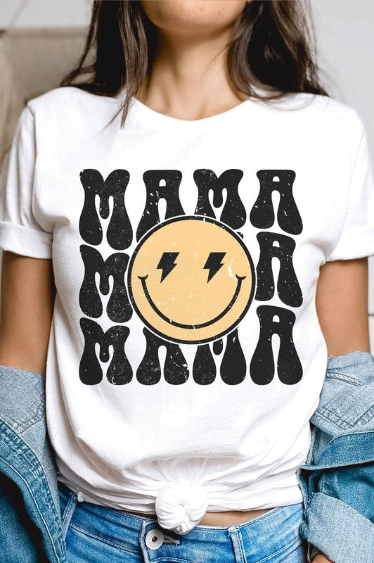 HAPPY FACE MAMA REPEAT Graphic T-Shirt A. BLUSH CO.