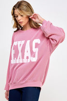 TEXAS PRINT RIB CORD SWEATSHIRT Sweet Generis