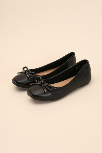 DOROTHY-77 Bow Ballet Flats Top Guy Footwear