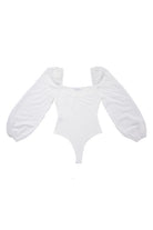 LS shirring sleeve bodysuit Lilou