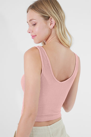 NIKIBIKI Ribbed Wide Strap Tank Trendsi