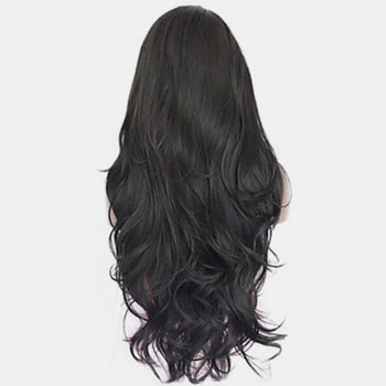 13*3" Lace Front Wigs Synthetic Long Wavy 24" 130% Density Trendsi