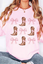 COWBOY BOOTS AND RIBBONS Graphic Sweatshirt BLUME AND CO.