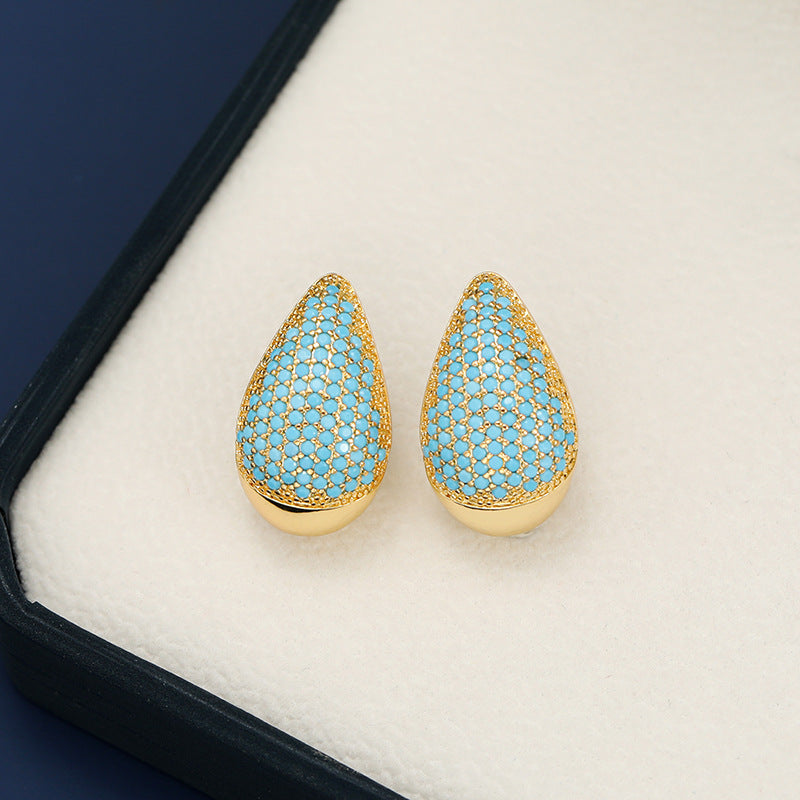 Zircon Teardrop Earring