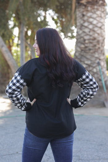 Feeling Fab Button Down Flannel Shacket Boutique Simplified