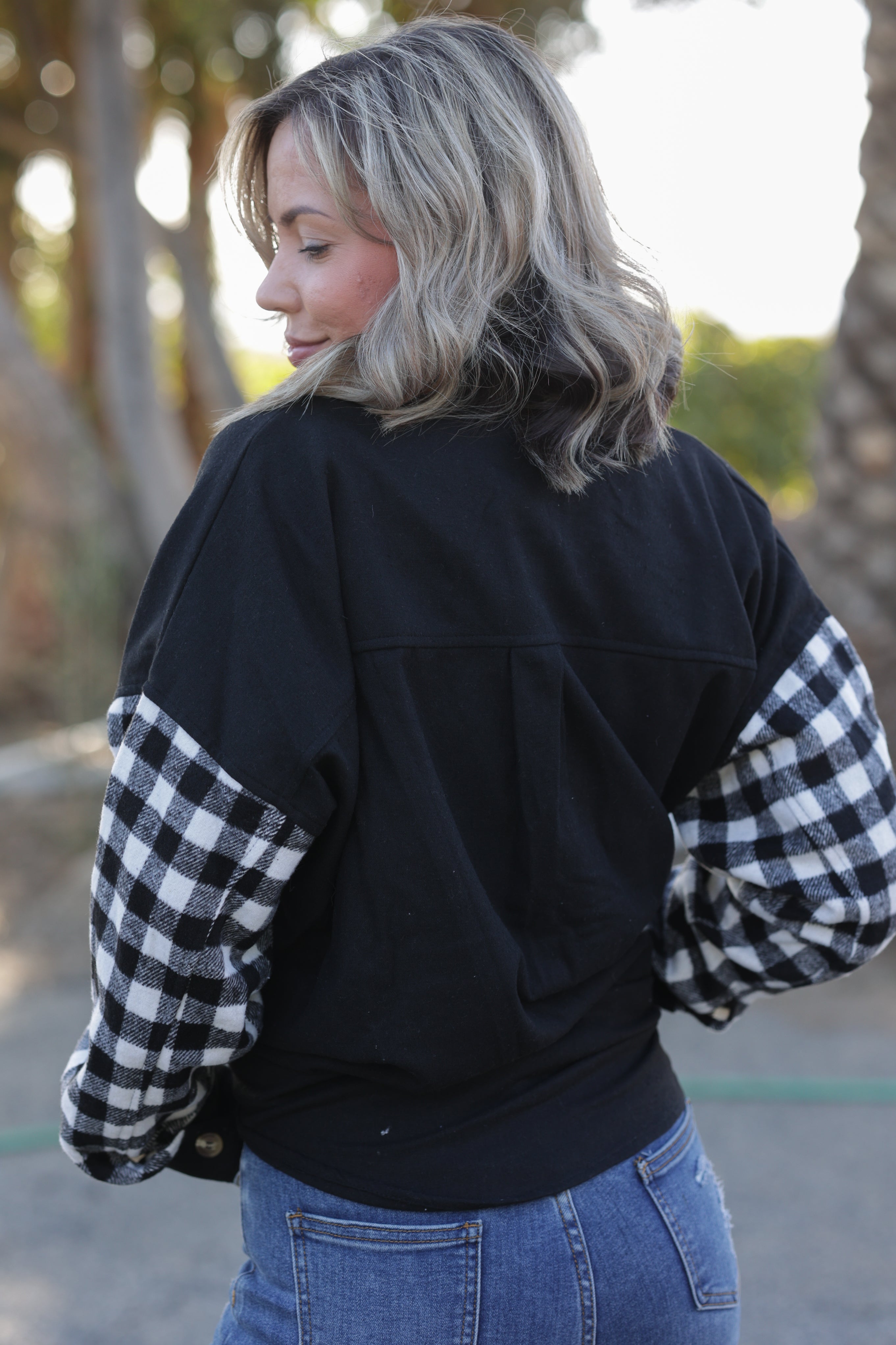 Feeling Fab Button Down Flannel Shacket Boutique Simplified