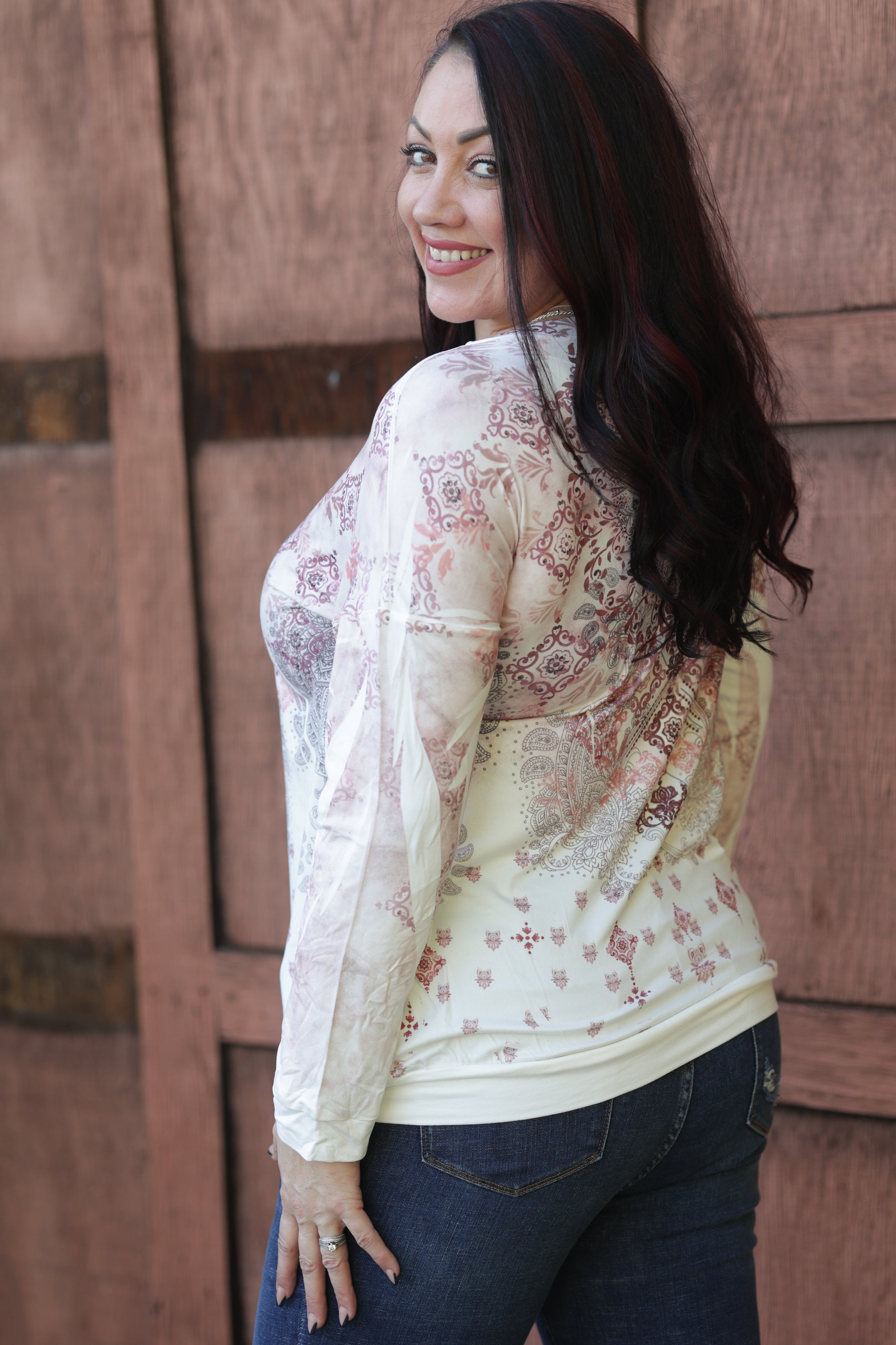 Rustic Charm Mandala Pullover Boutique Simplified