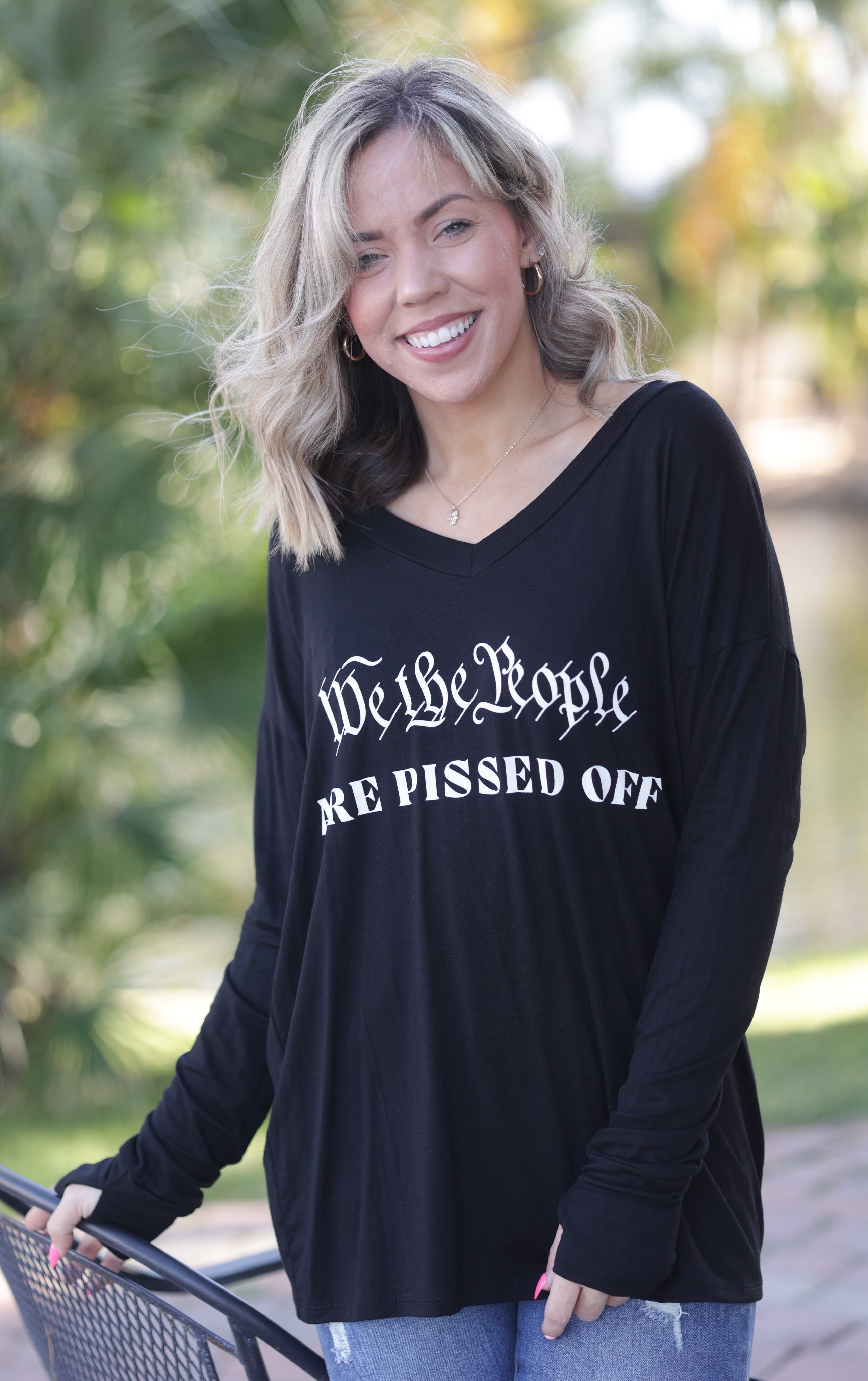 We The People Thumbhole Top Boutique Simplified