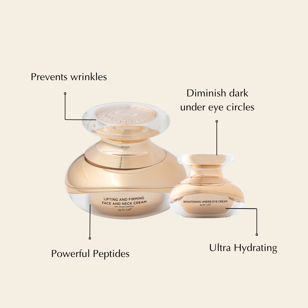 Tightening, Lifting and Illuminating Face Cream and Under Eye Cream Set EpiLynx