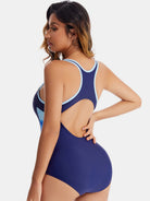 Scoop Neck Wide Strap One-Piece Swimwear Trendsi