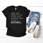 Baseball Words | Short Sleeve Crew Neck Olive and Ivory Retail