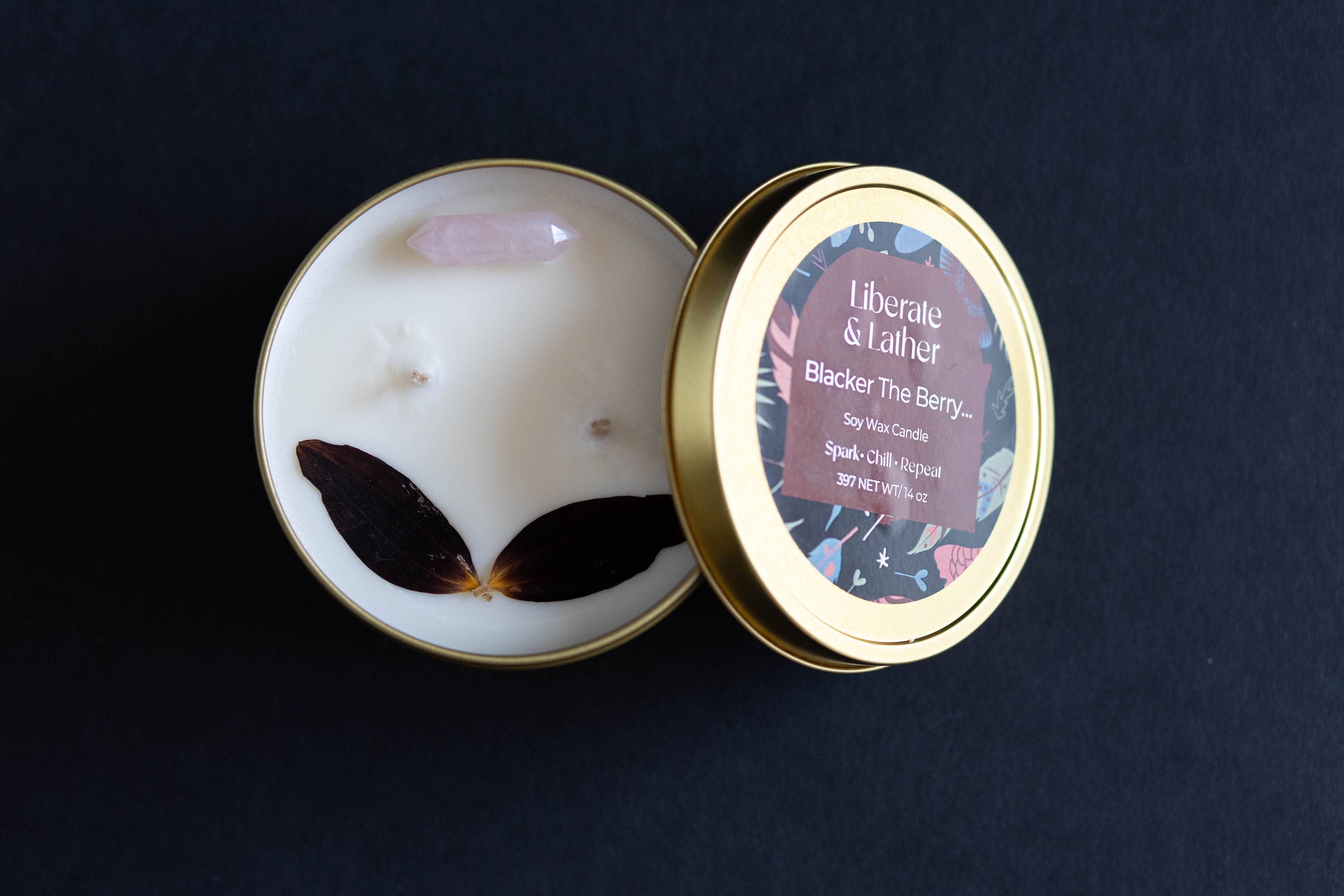 Blacker The Berry Soy Wax Candle liberateandlather