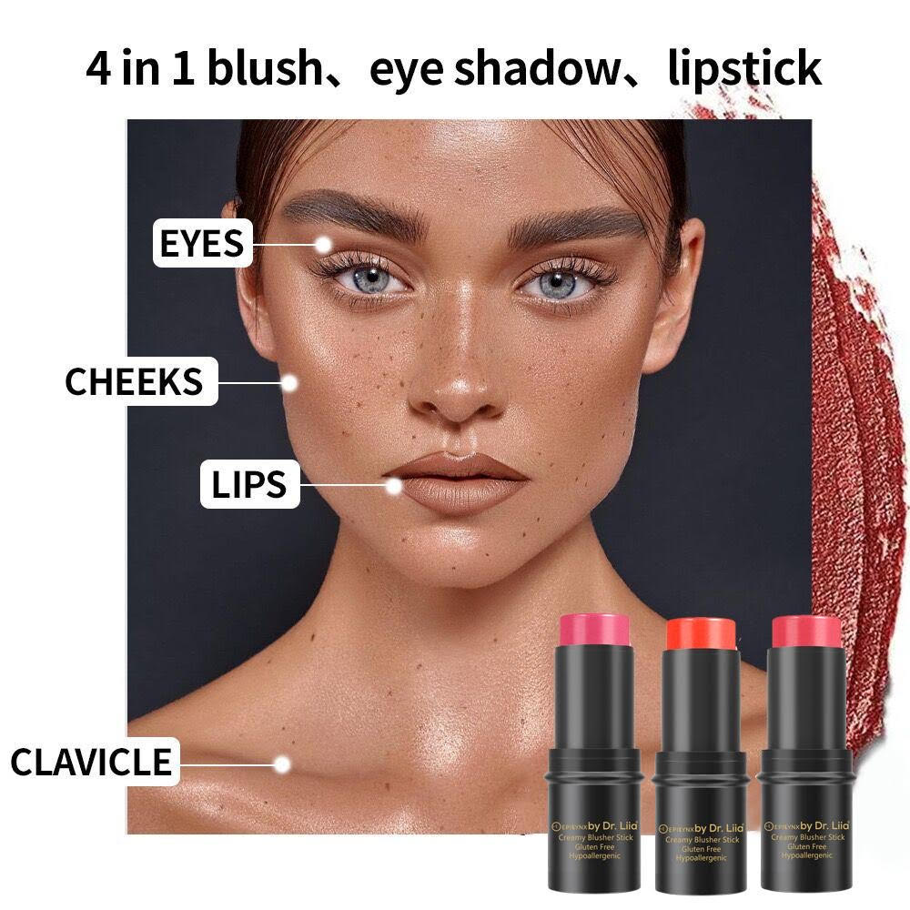 Compact Blush Stain Stick for Cheeks, Lips, Eyes EpiLynx