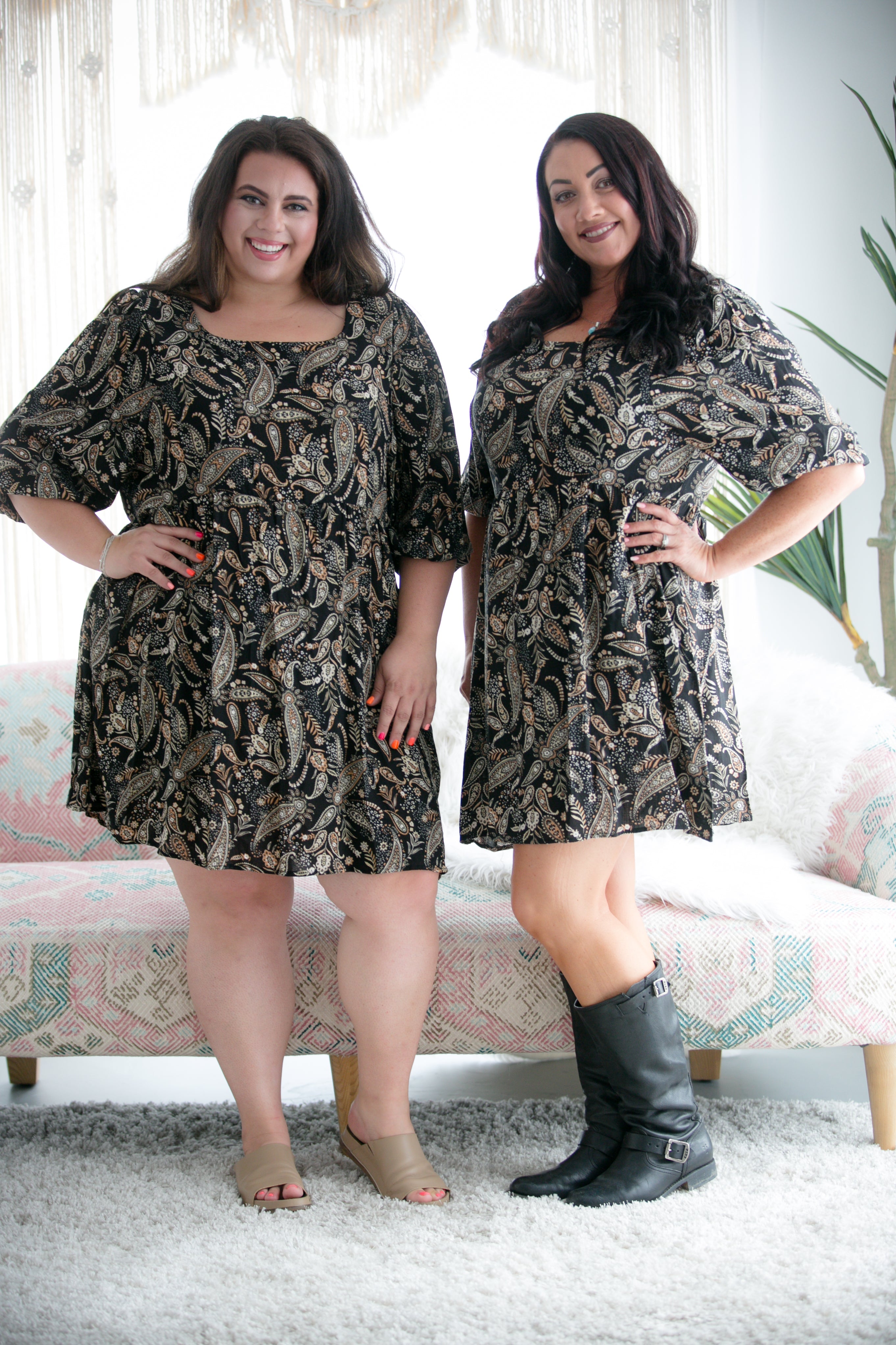 Neutral Paisley Dress Boutique Simplified