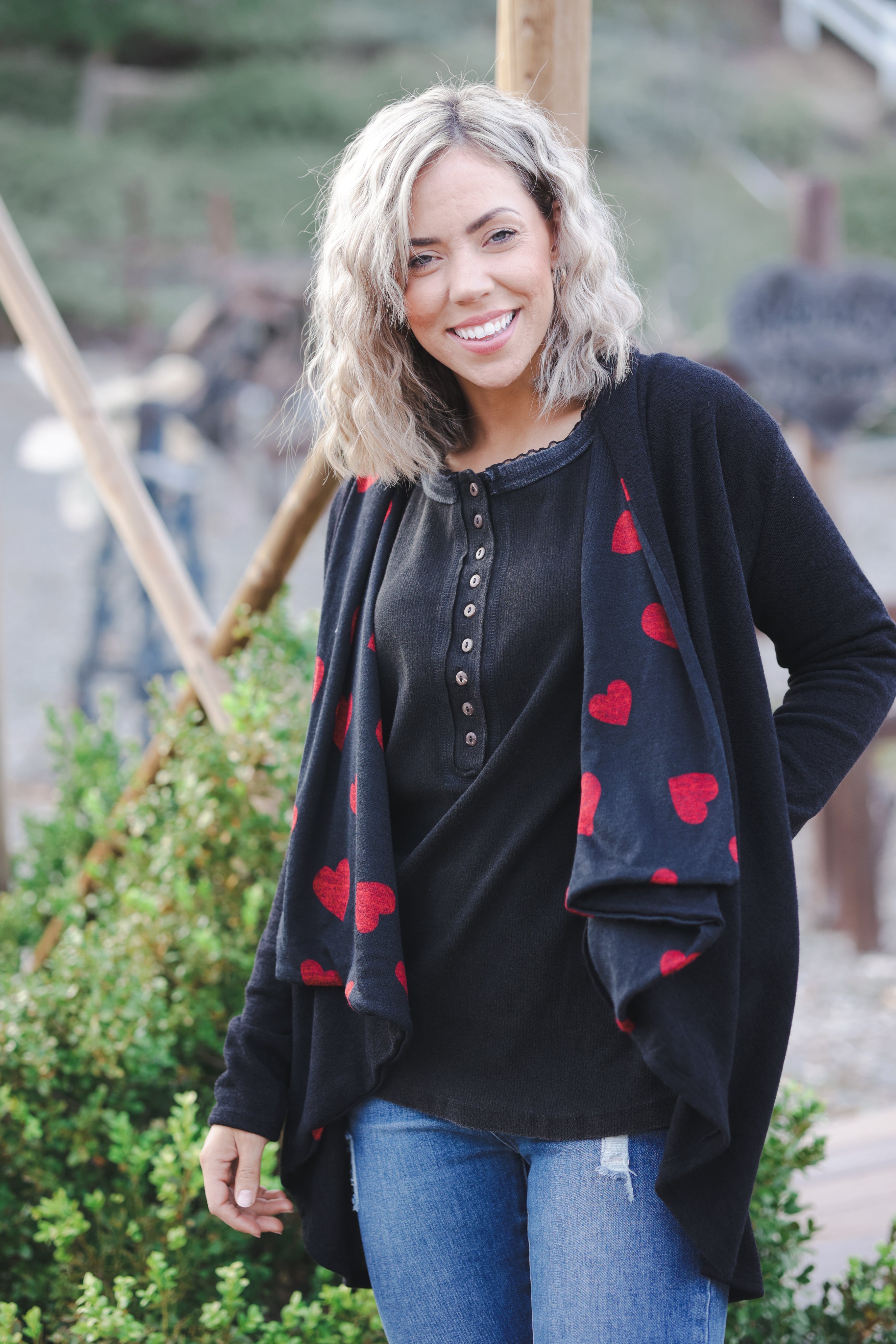 Cascading Hearts Cardigan Boutique Simplified