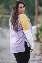 Dyed With Spring Color Block Top Boutique Simplified