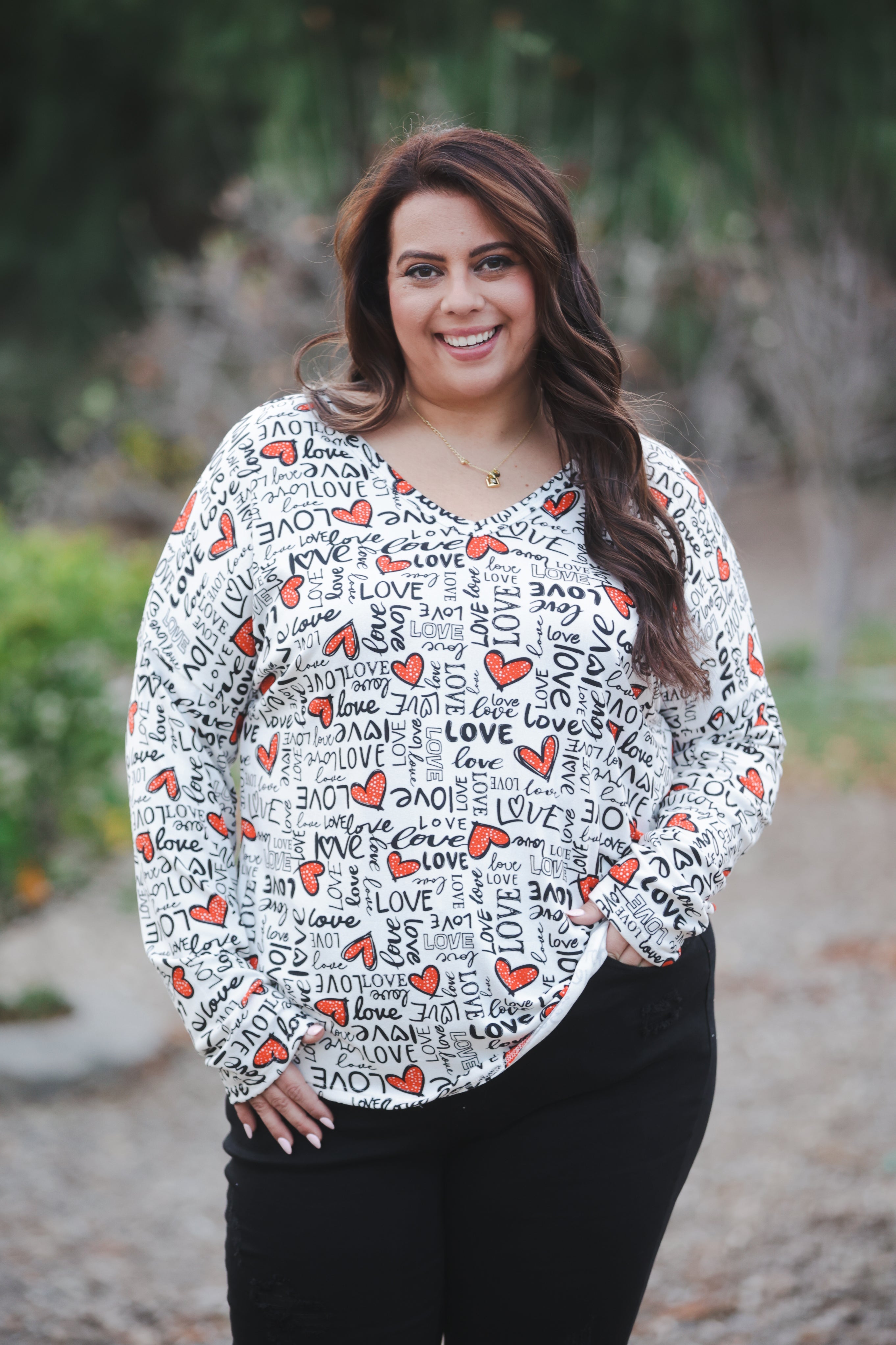 Fall In Love Long Sleeve Top Boutique Simplified