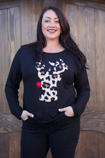 Sherpa Reindeer Pullover Boutique Simplified