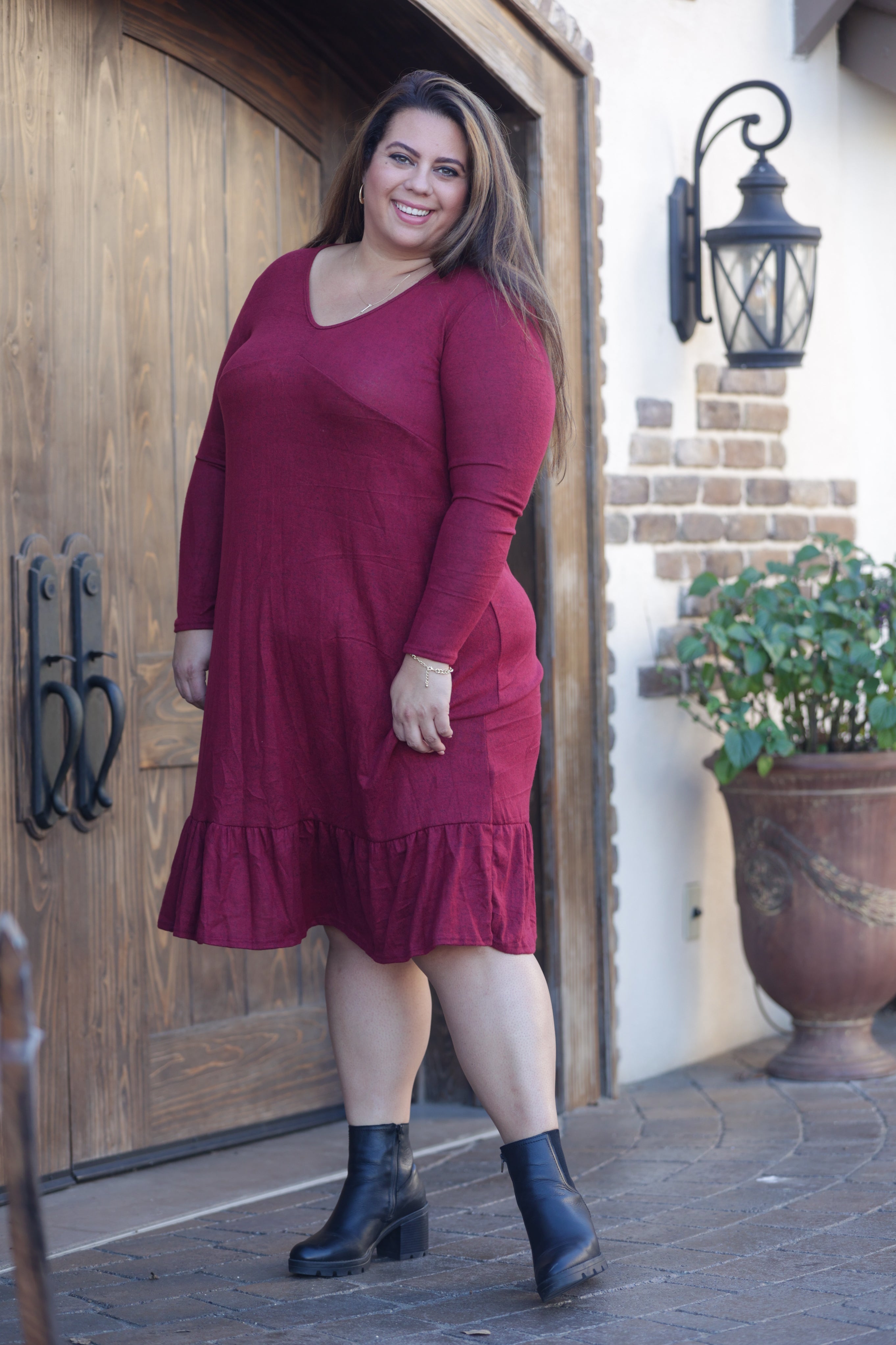 Wine & Dine Sweater Midi Dress Boutique Simplified