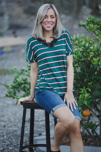 Sweet and Edgy Short Sleeve Top Boutique Simplified