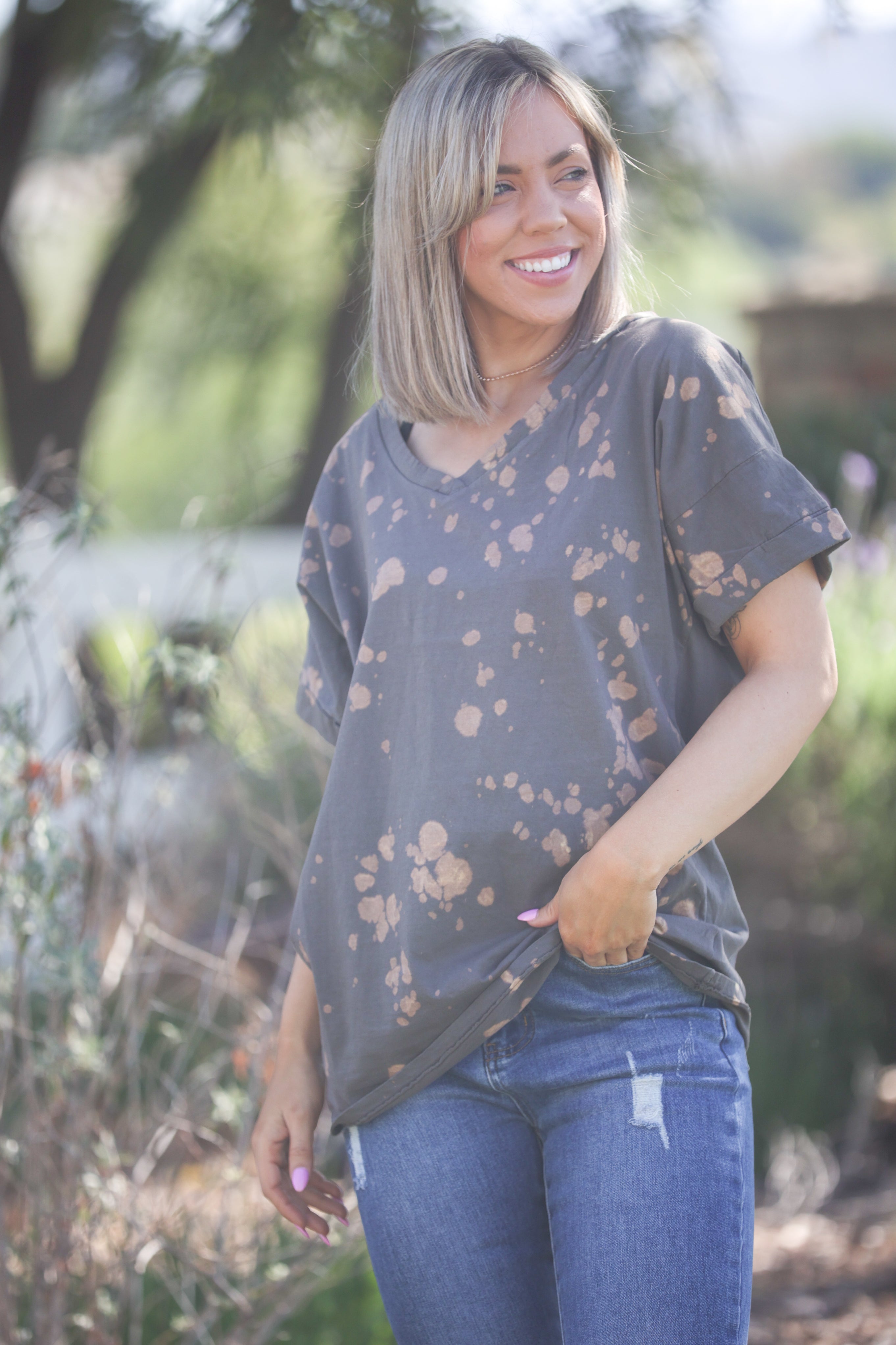 Bleach Splattered Love Tee Boutique Simplified