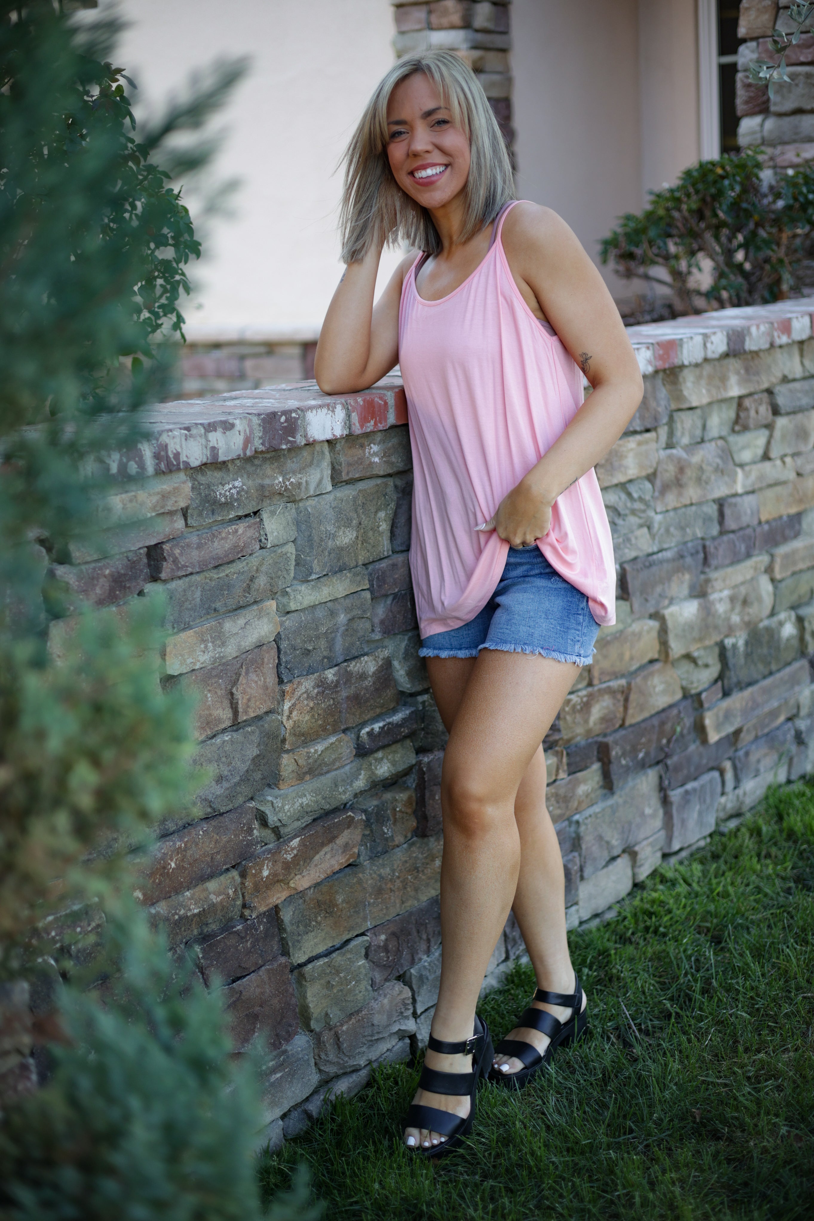 Totally Blushed Cami Tank Boutique Simplified